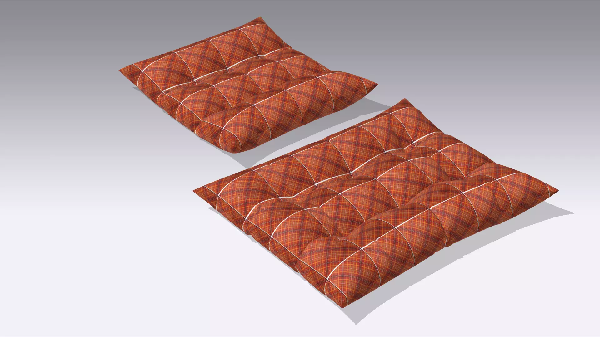 Cushion - Pillow Low-poly 3D model_0