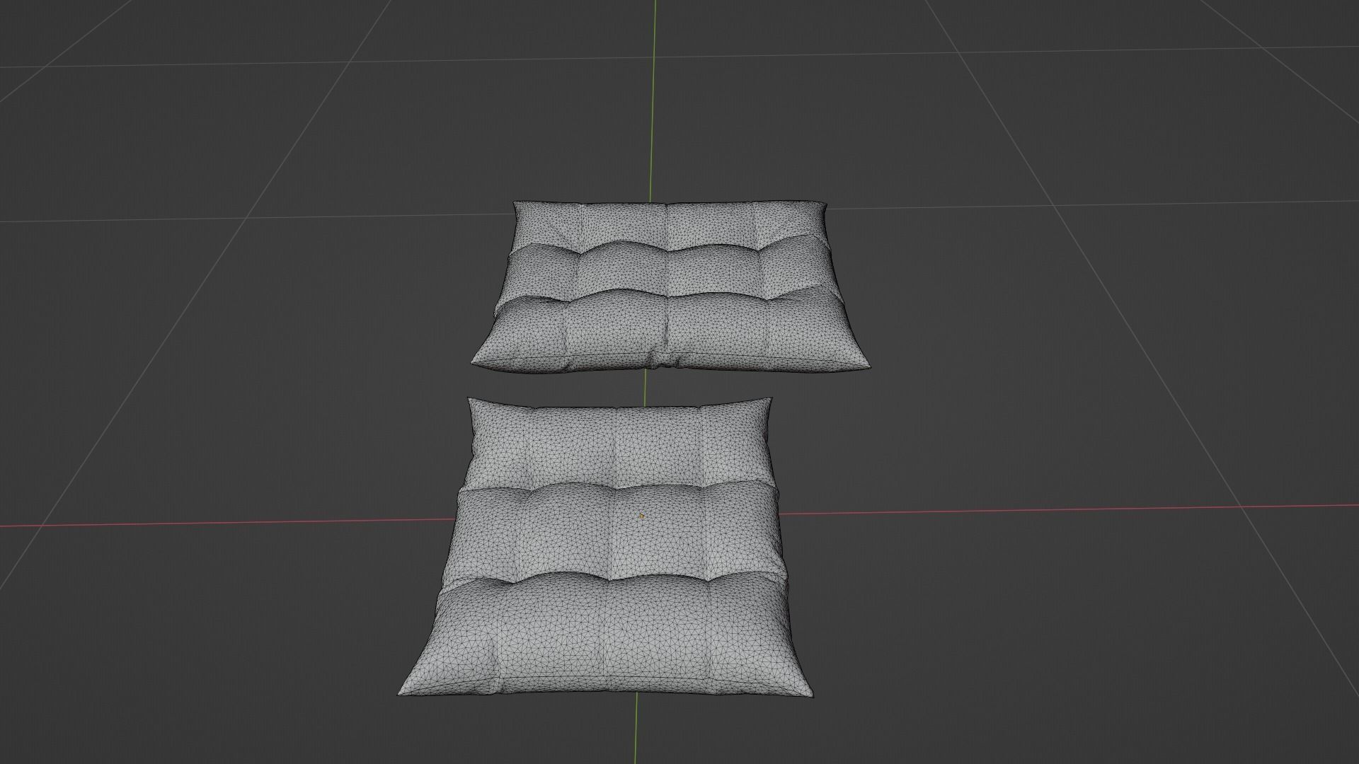 Cushion - Pillow Low-poly 3D model_8