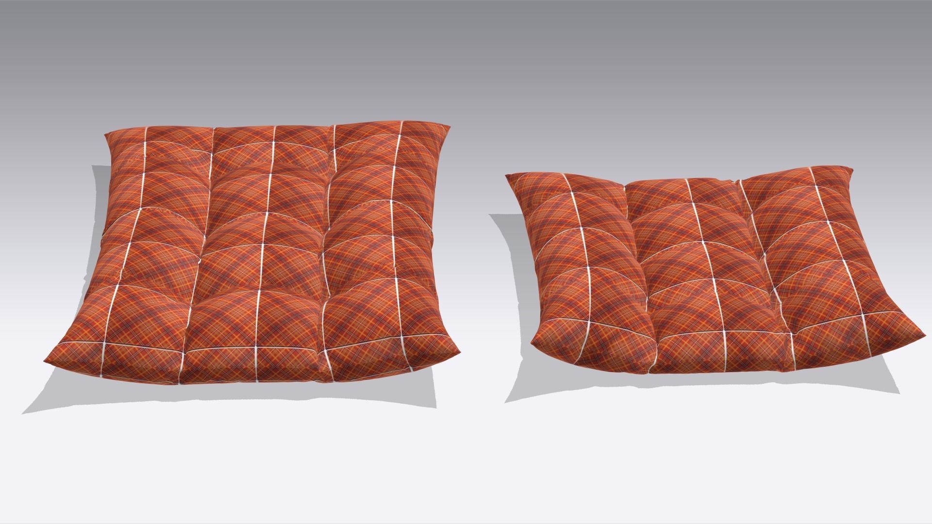 Cushion - Pillow Low-poly 3D model_3