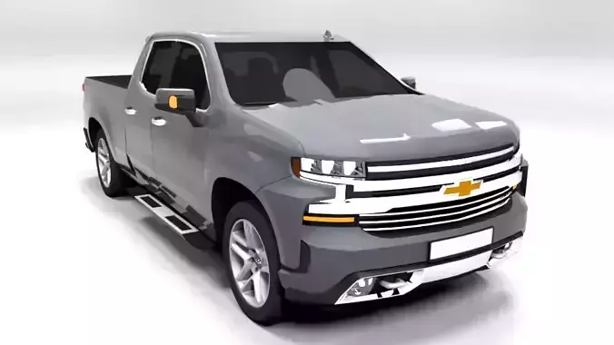 CHEVROLET SILVERADO 2022 Low-poly 3D model