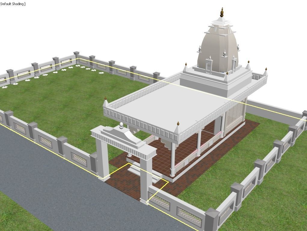 Temple 3D model_1