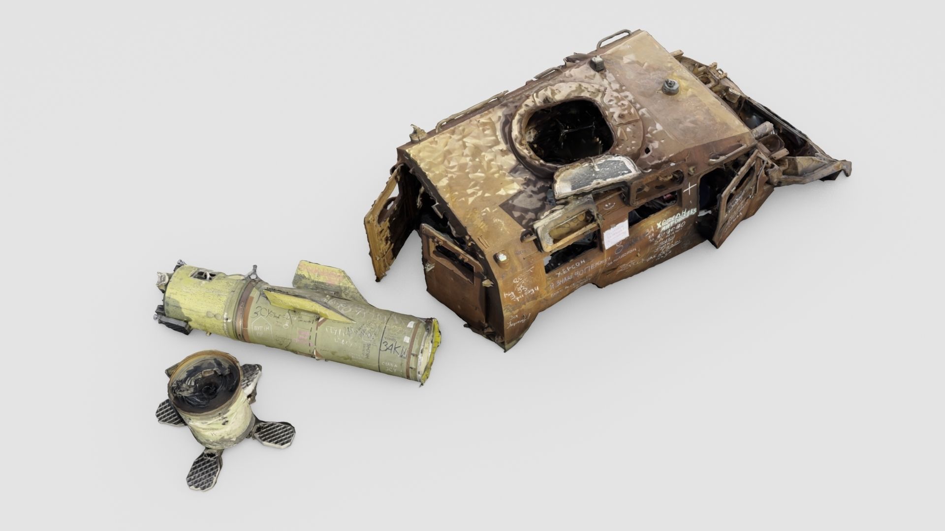 Tigr or Tiger infantry mobility vehicle destroyed in Ukraine  3D model_3