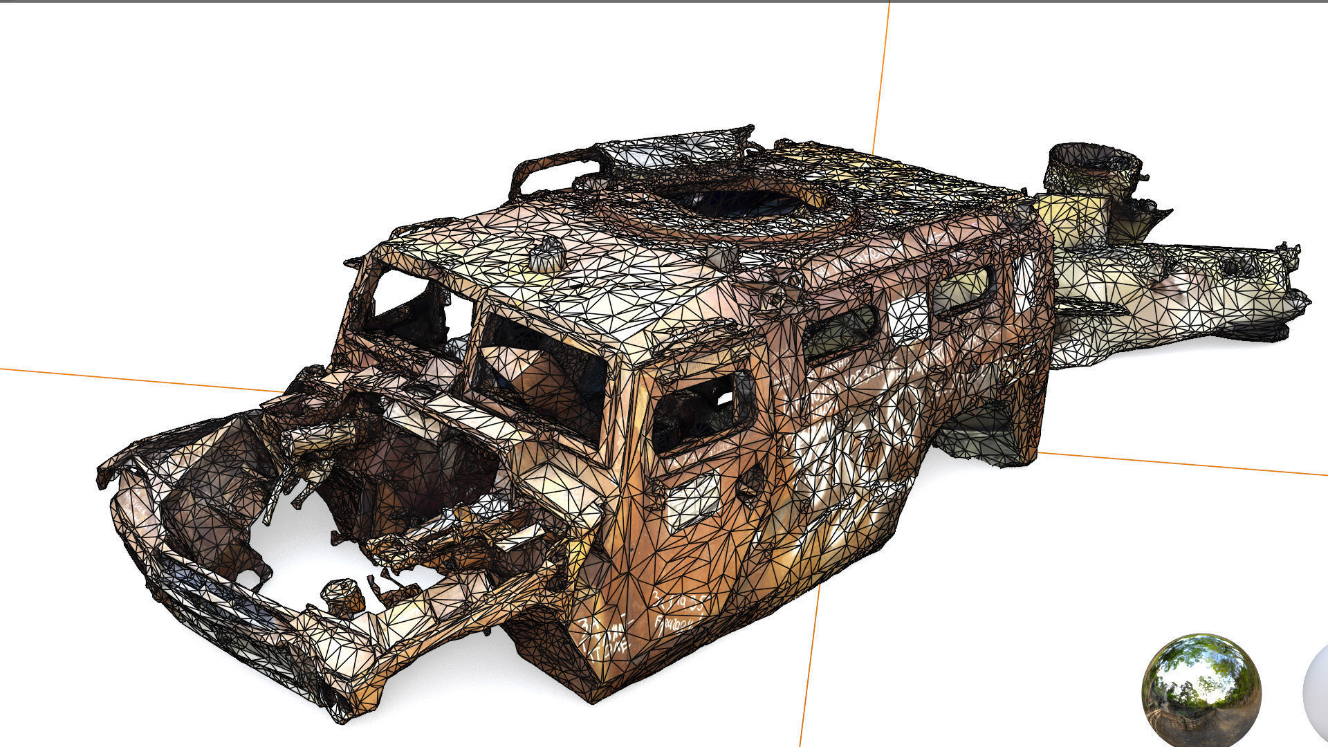 Tigr or Tiger infantry mobility vehicle destroyed in Ukraine  3D model_5