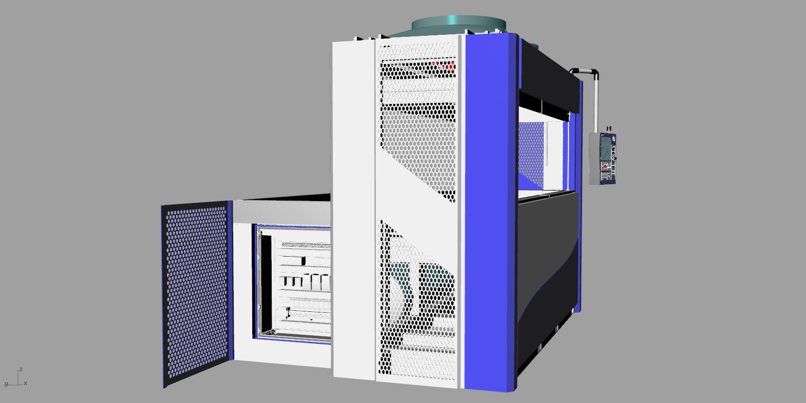 large size thermoforming machine 3D model_2