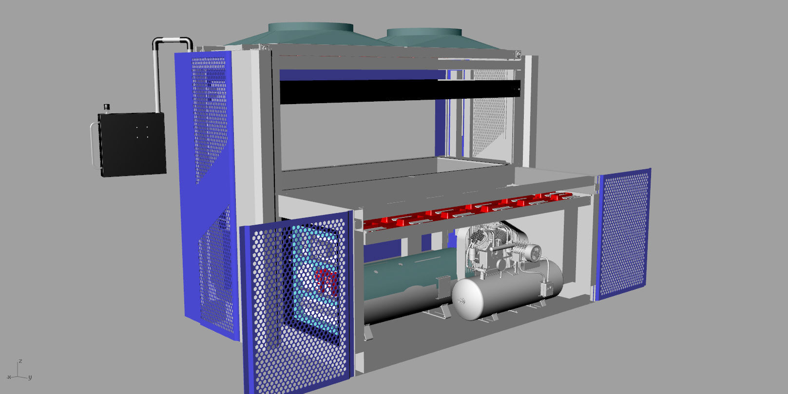 large size thermoforming machine 3D model_1