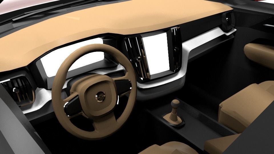 VOLVO V60 Low-poly 3D model_8