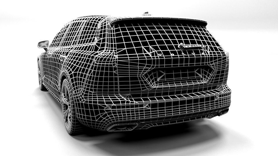 VOLVO V60 Low-poly 3D model_3