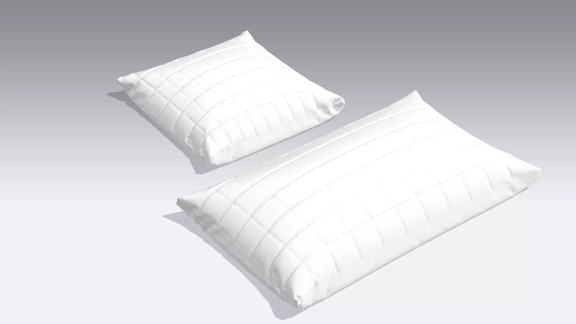 Cushion - Pillow Low-poly 3D model_0