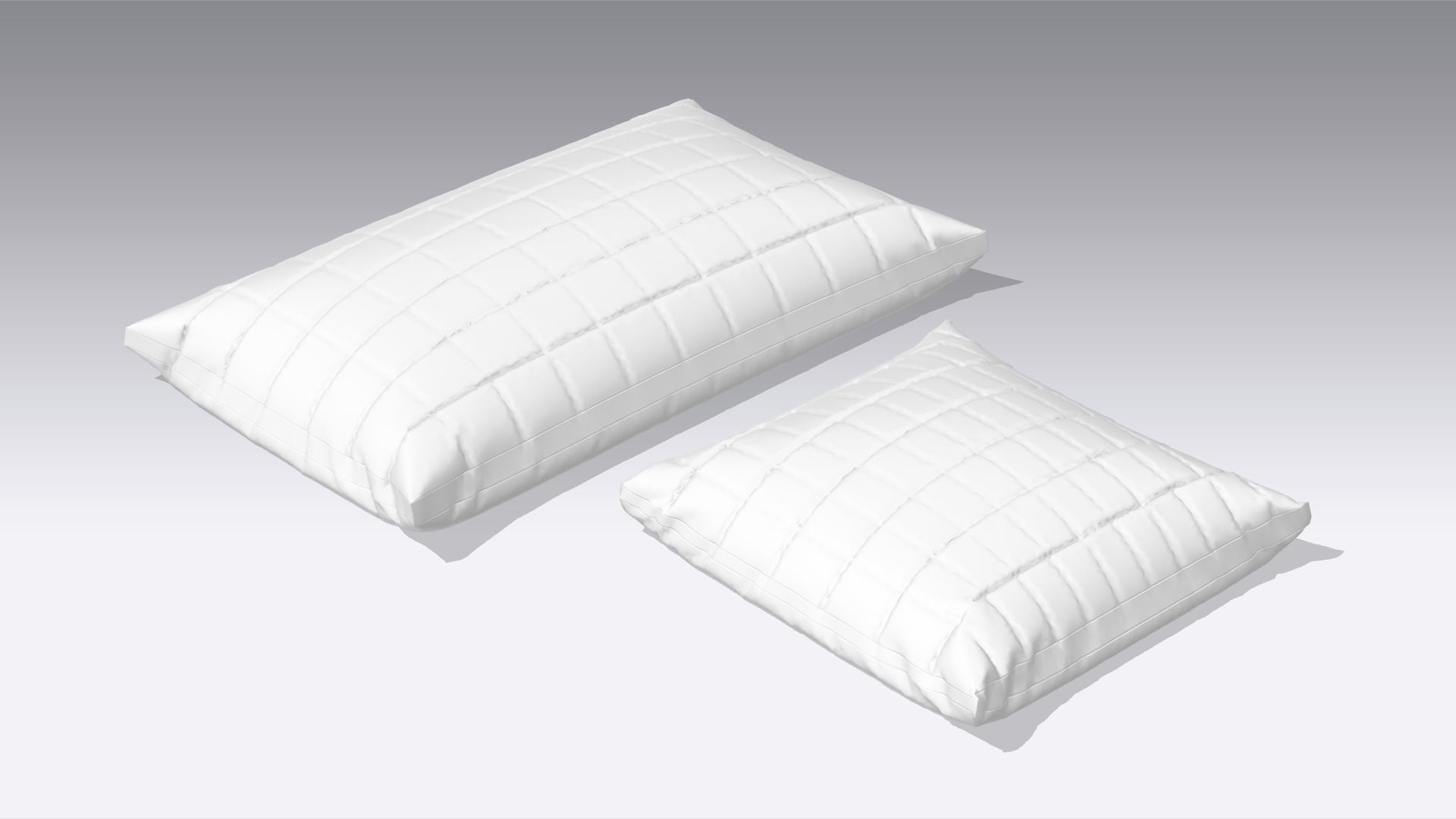 Cushion - Pillow Low-poly 3D model_3