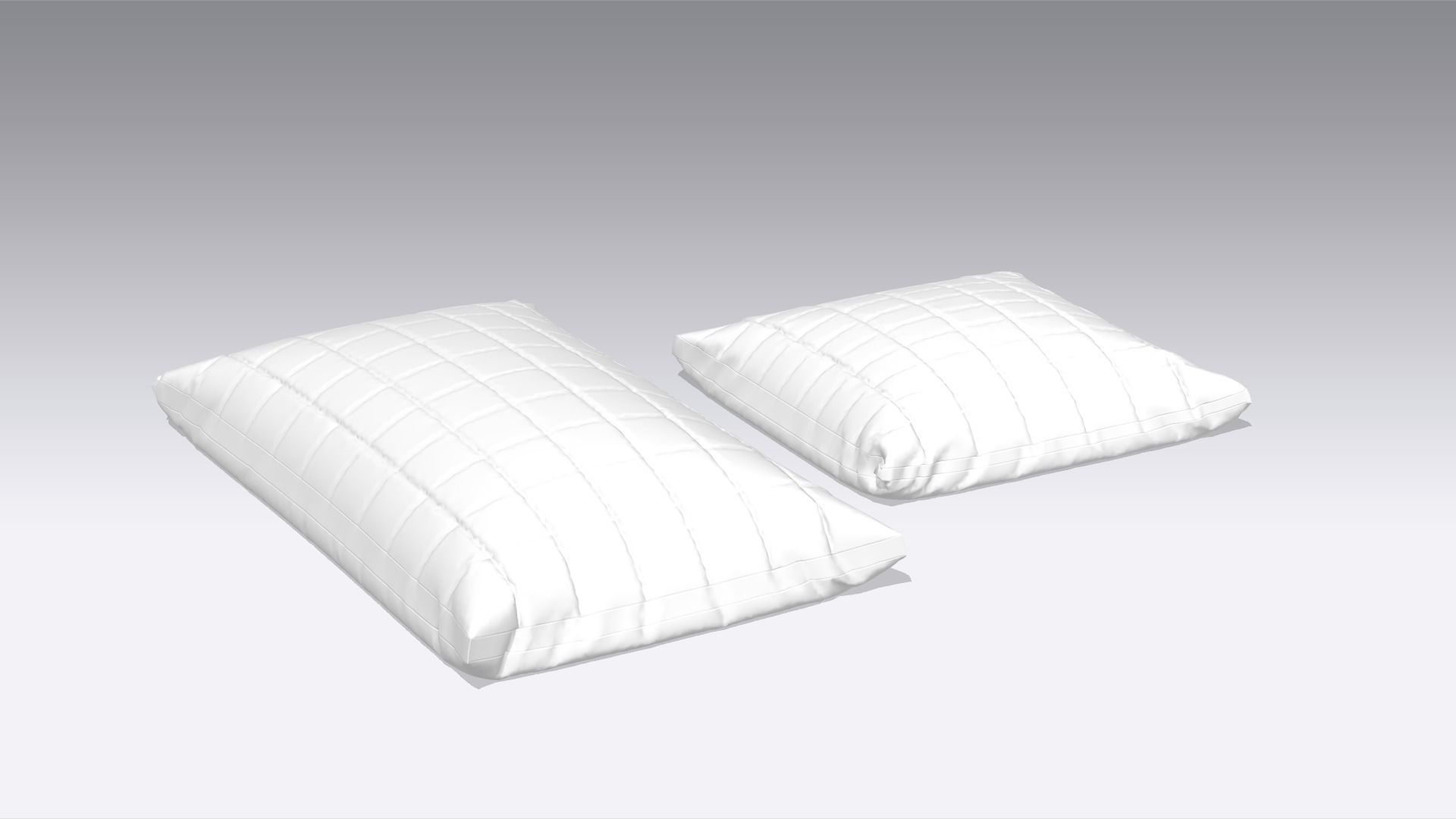 Cushion - Pillow Low-poly 3D model_6
