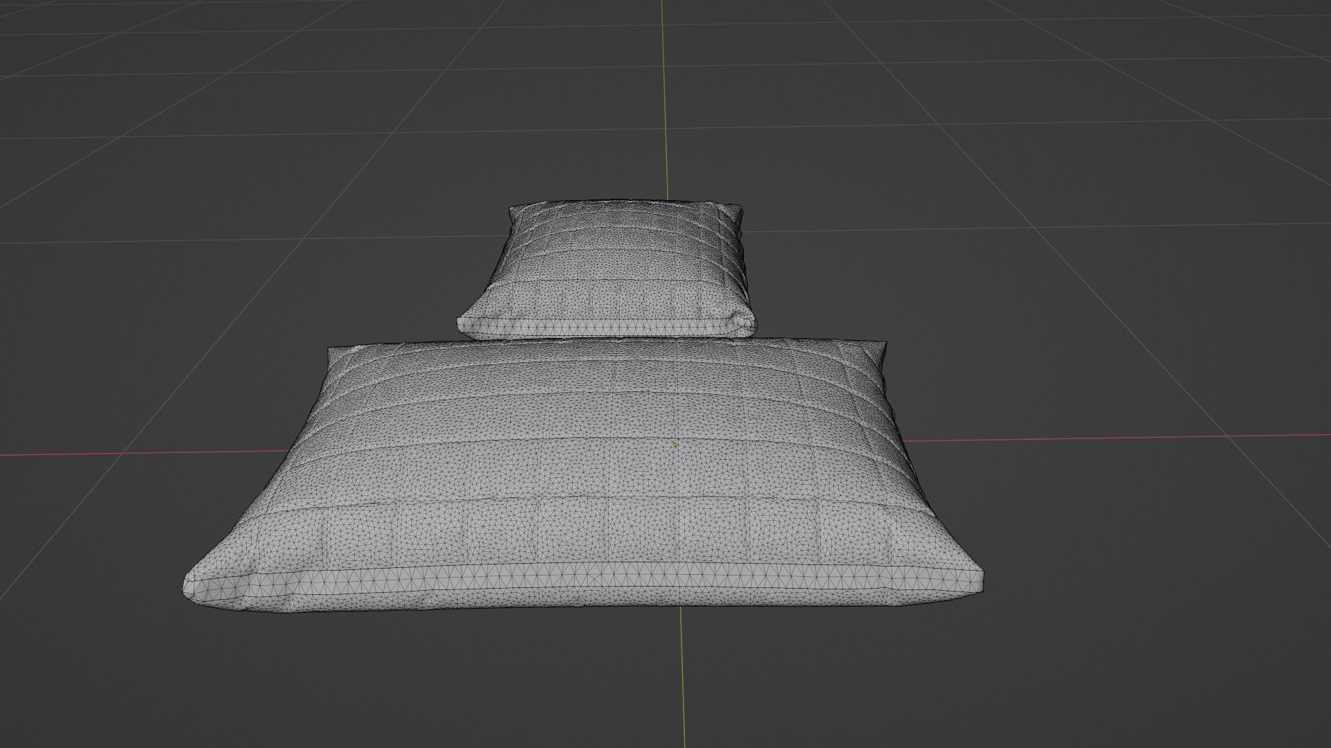 Cushion - Pillow Low-poly 3D model_8