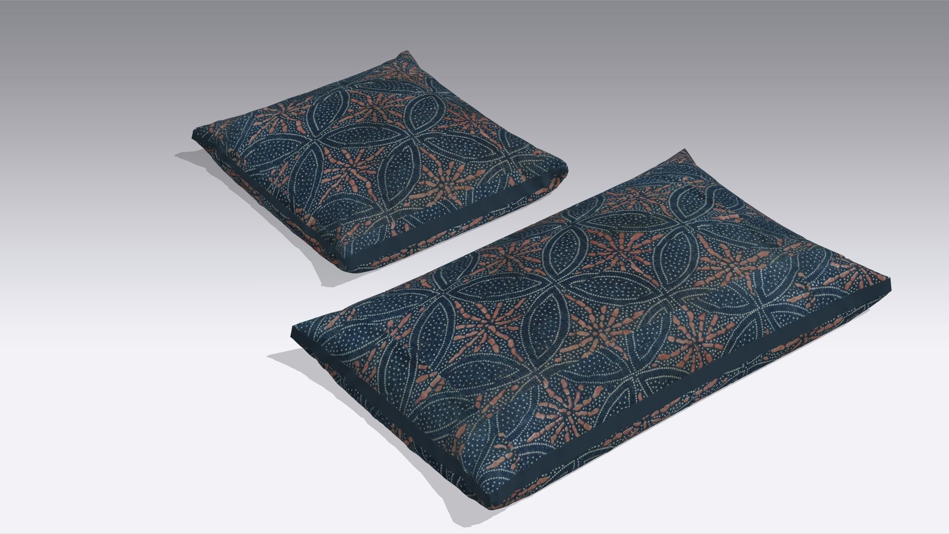 Cushion - Pillow Low-poly 3D model_1