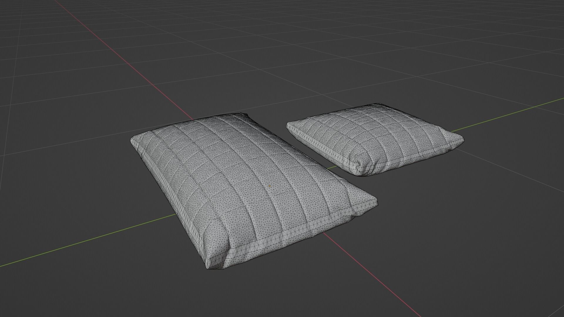 Cushion - Pillow Low-poly 3D model_7