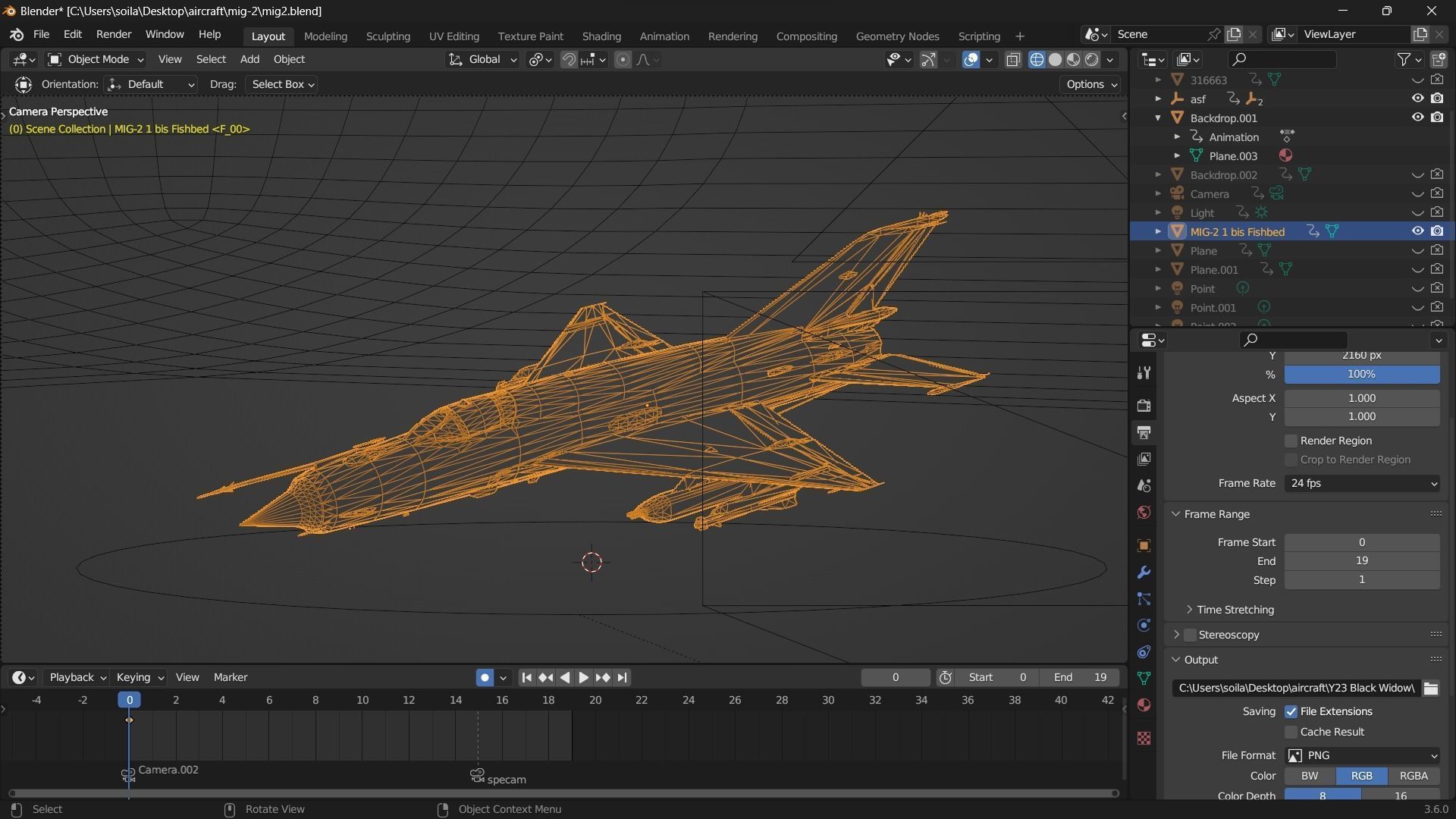 F-18 Stealth - Super Hornet Fighter Jet Low-poly 3D model_20