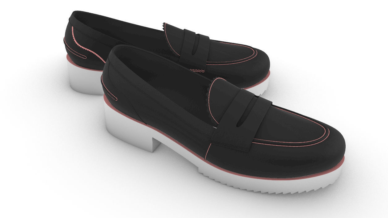 Monk shoe 3D model_1