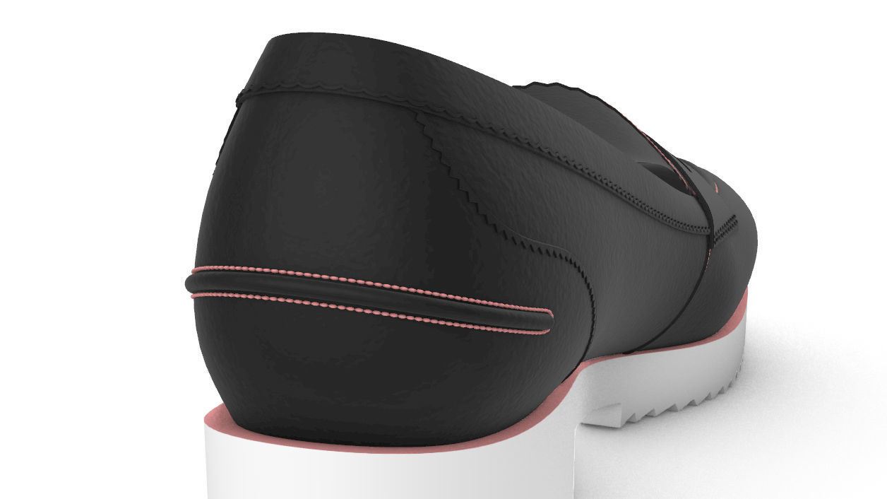 Monk shoe 3D model_4