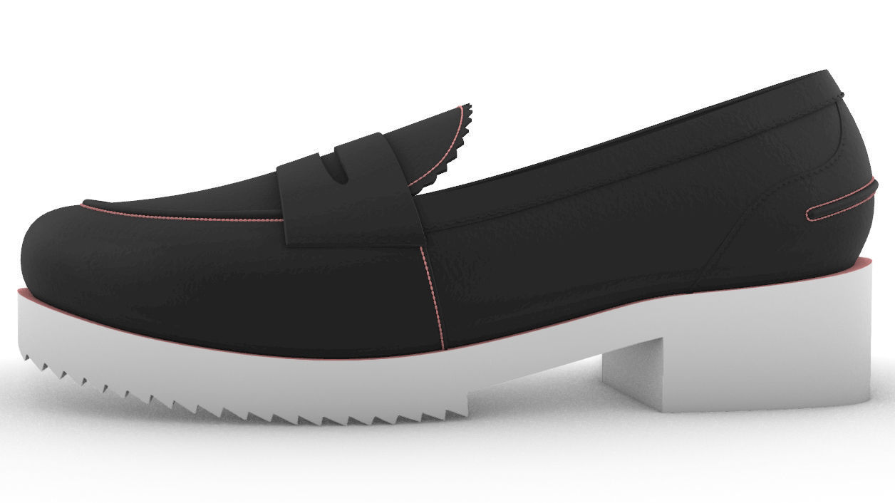 Monk shoe 3D model_2