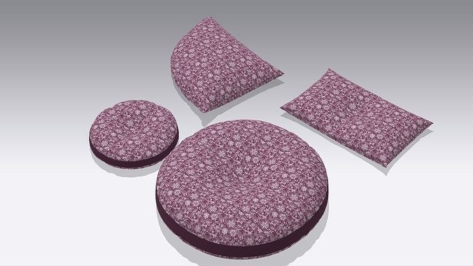 Pillow Low-poly 3D model