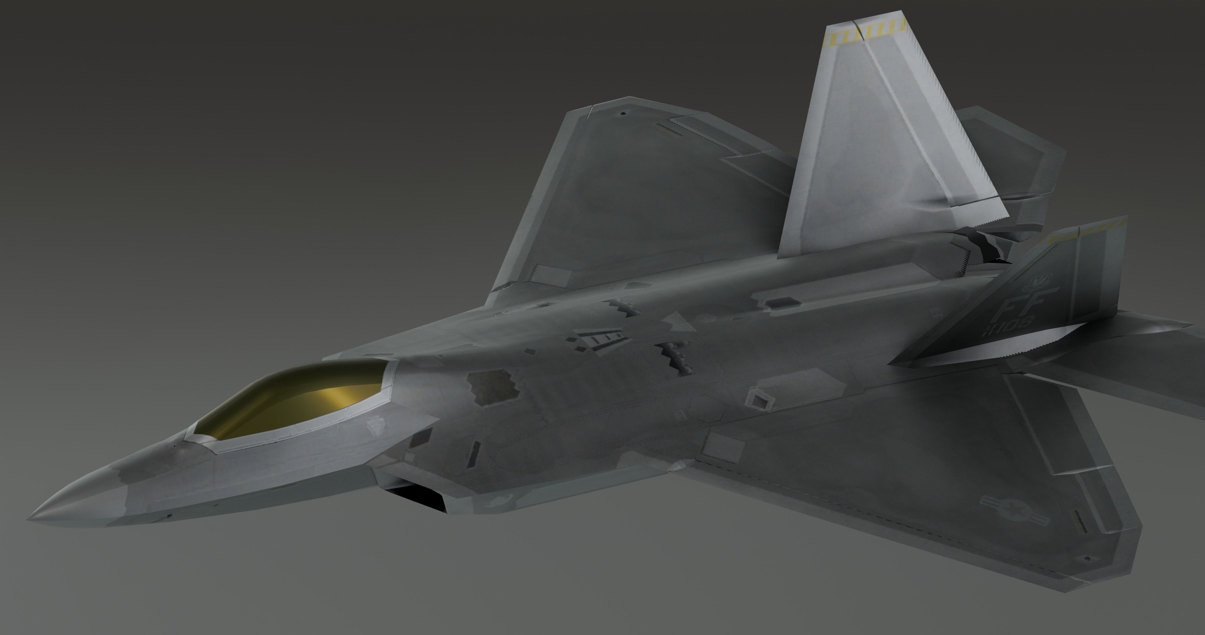 F-22 raptor - Photorealistic 3D model_15