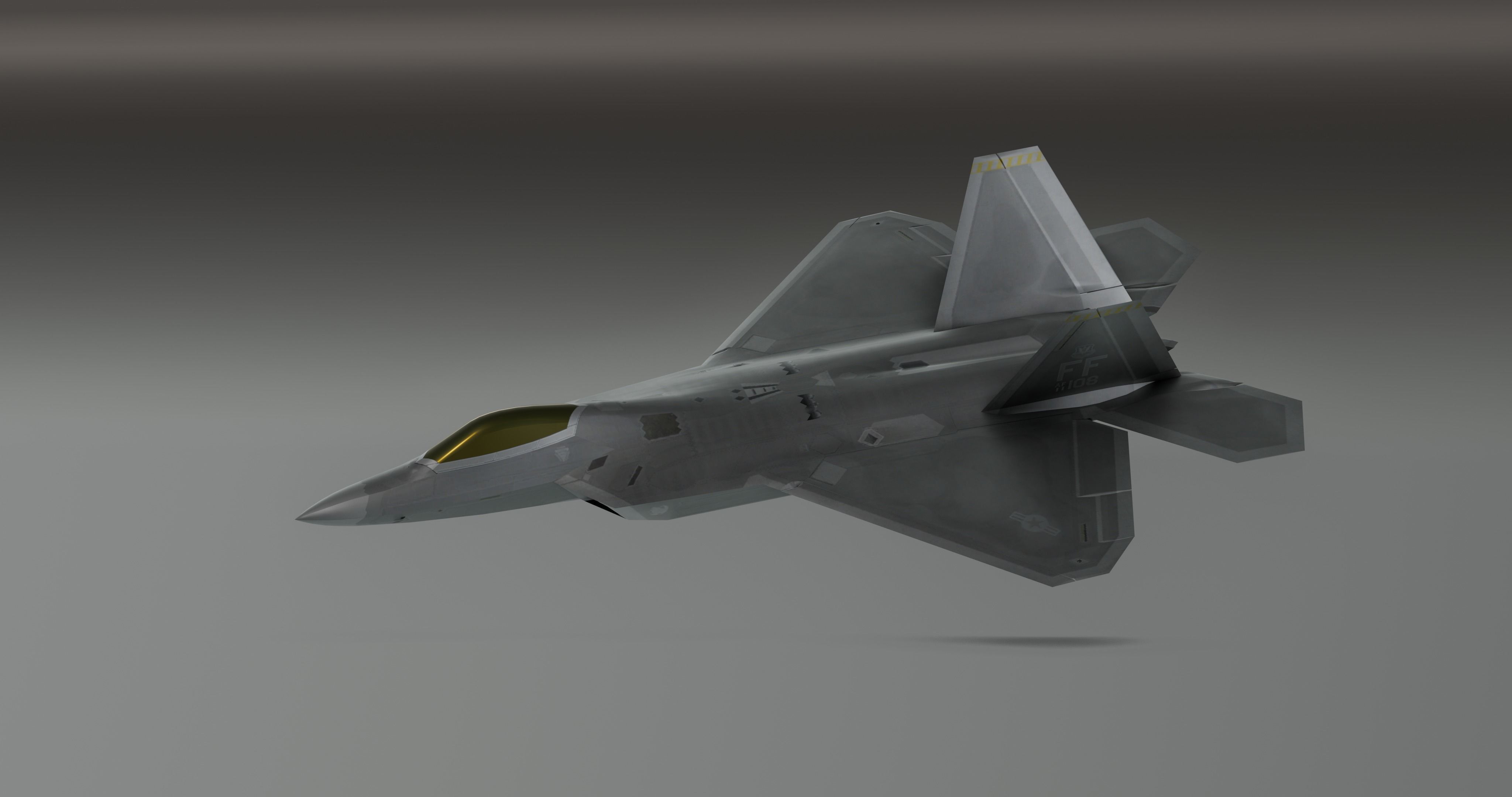 F-22 raptor - Photorealistic 3D model_13