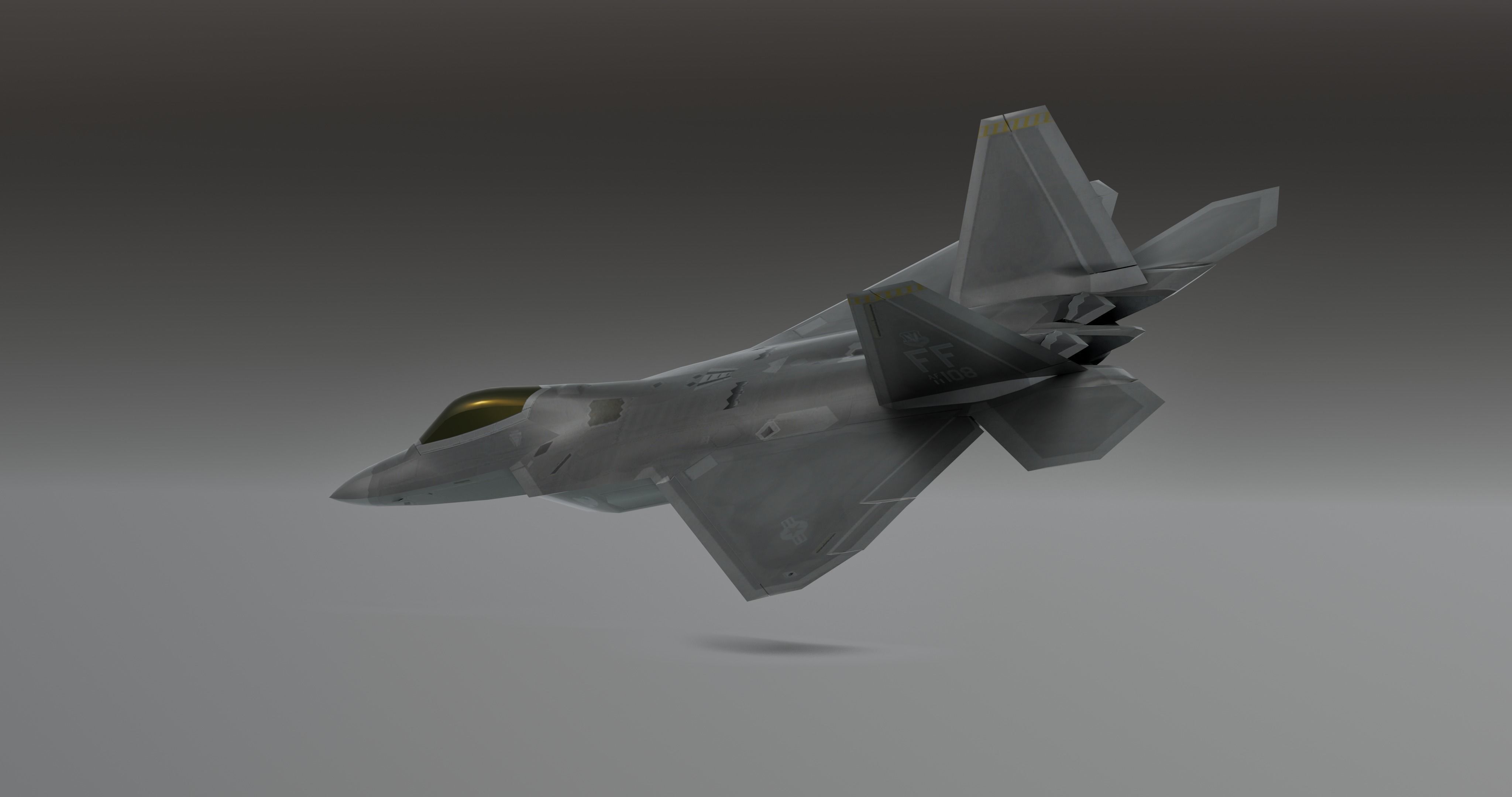 F-22 raptor - Photorealistic 3D model_11