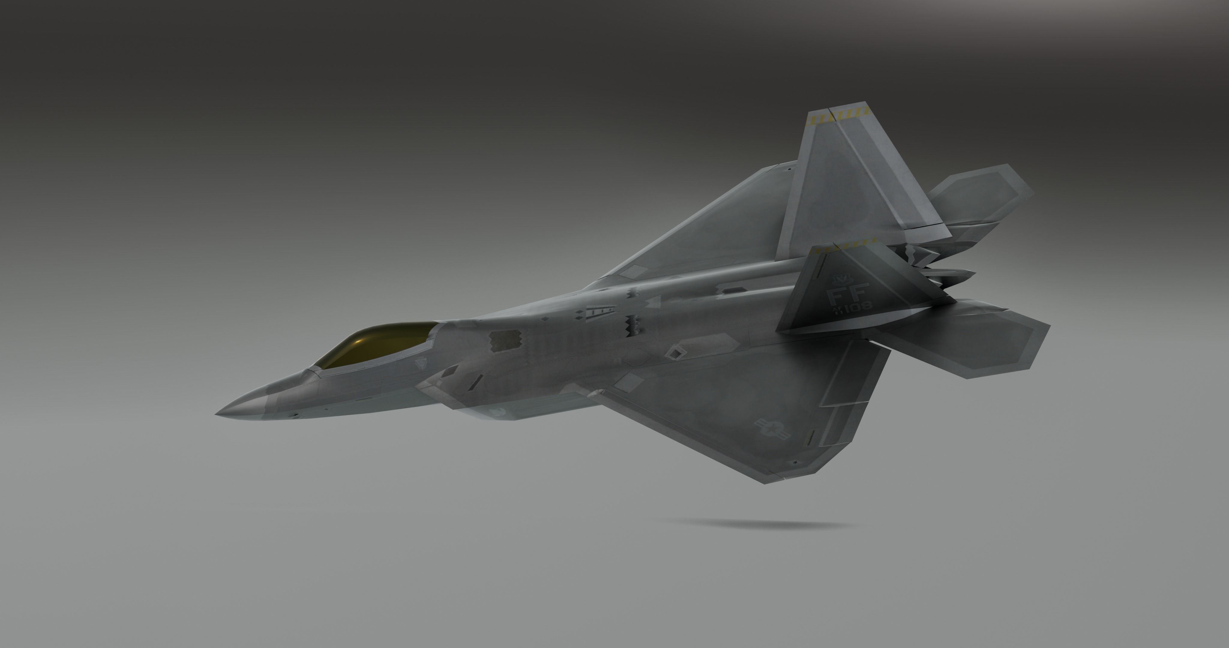 F-22 raptor - Photorealistic 3D model_12