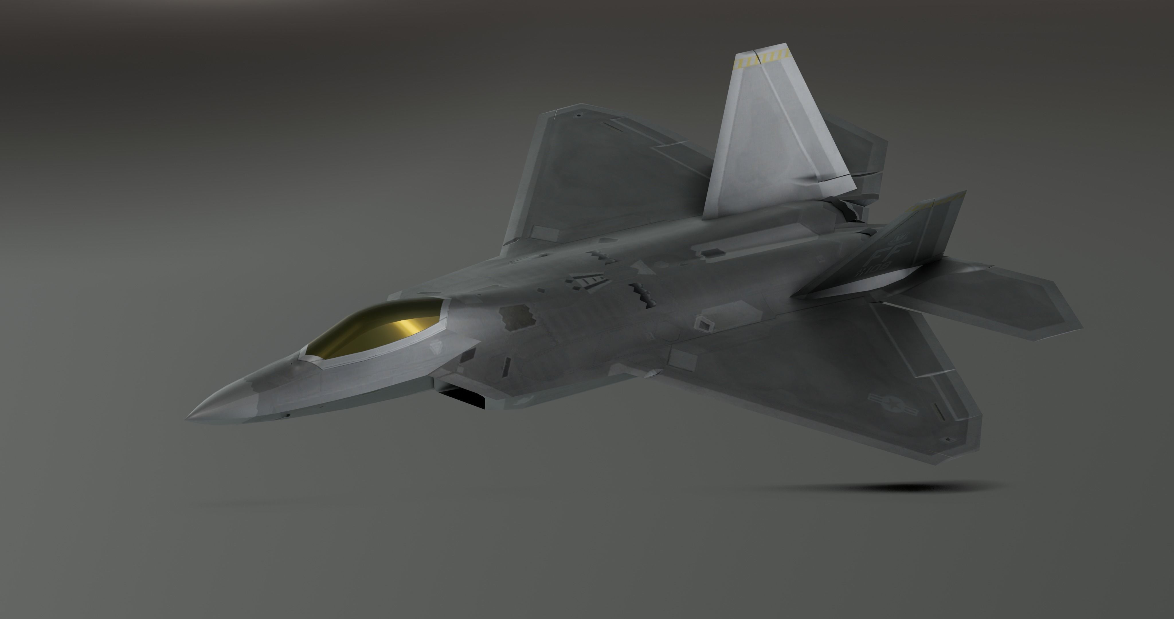 F-22 raptor - Photorealistic 3D model_1