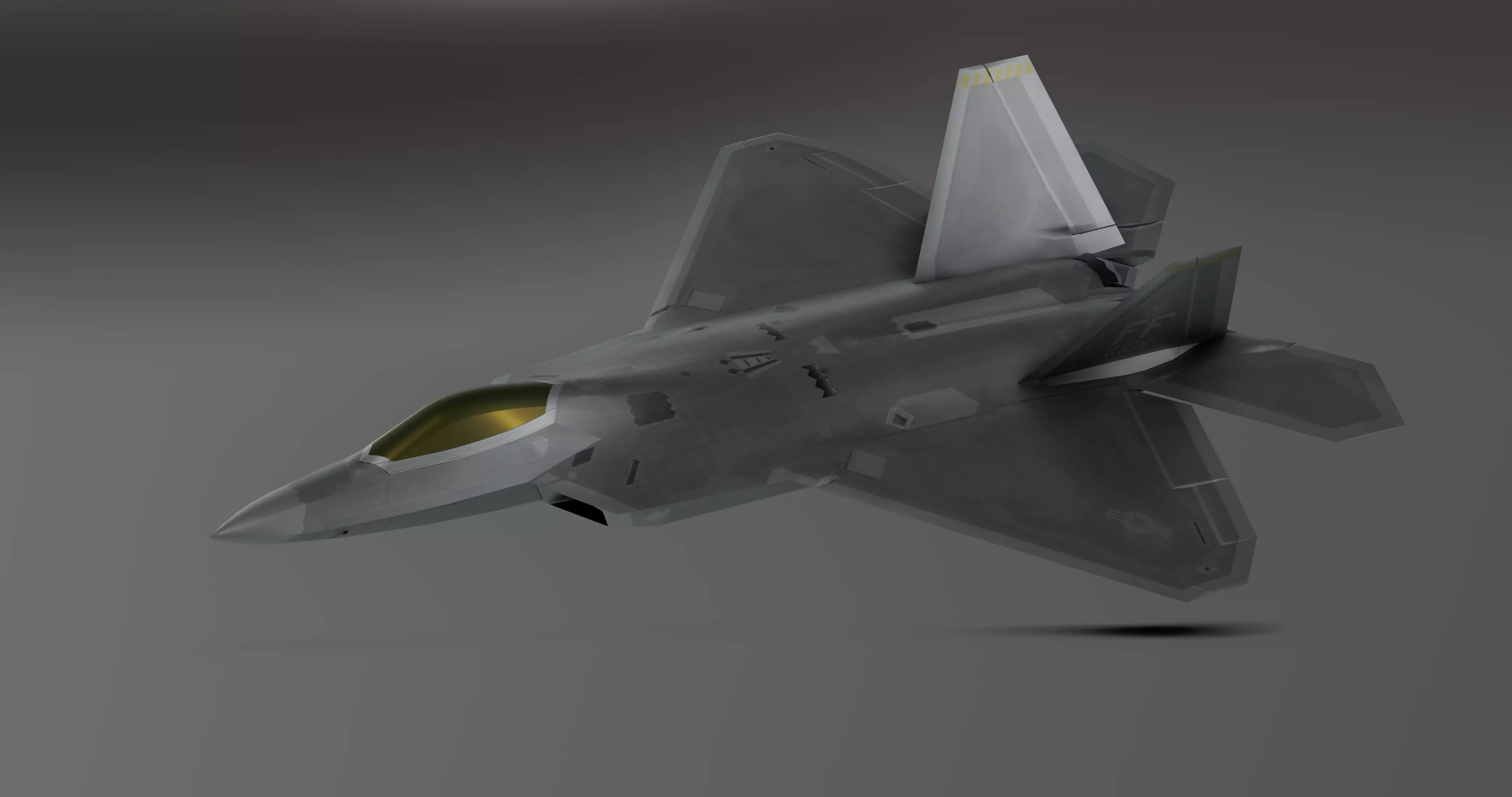 F-22 raptor - Photorealistic 3D model_0