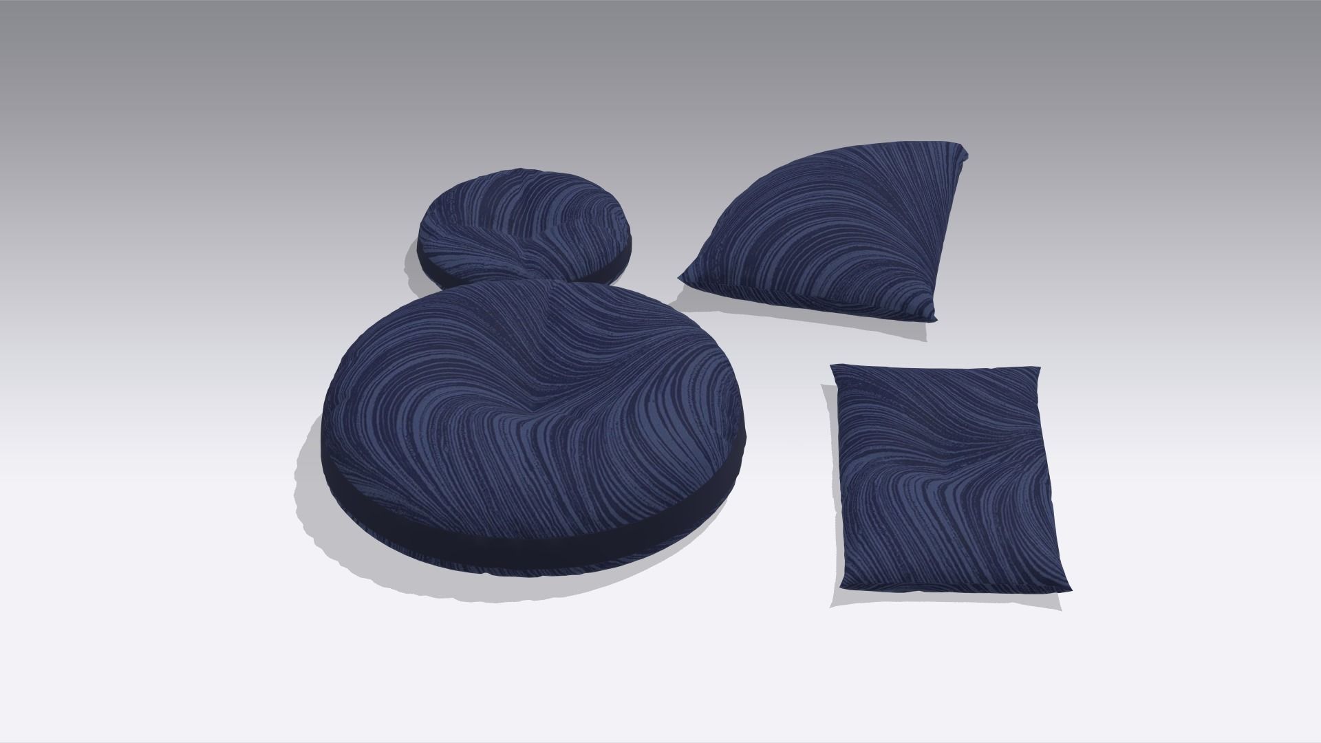 Pillow Low-poly 3D model_5