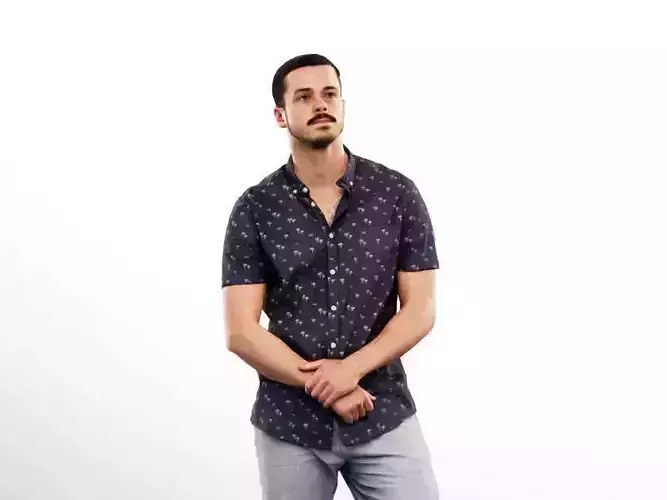 Sandro 13278 - Standing Casual Young Man