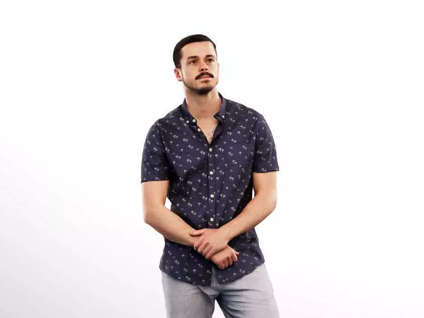 Sandro 13278 - Standing Casual Young Man Low-poly 3D model_0