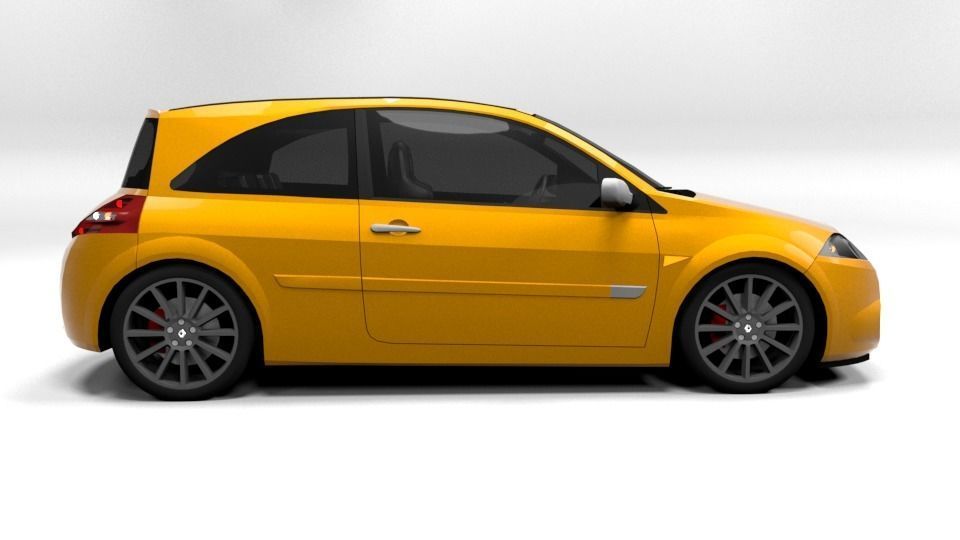 RENAULT MEGANE RS COUPE Low-poly 3D model_6