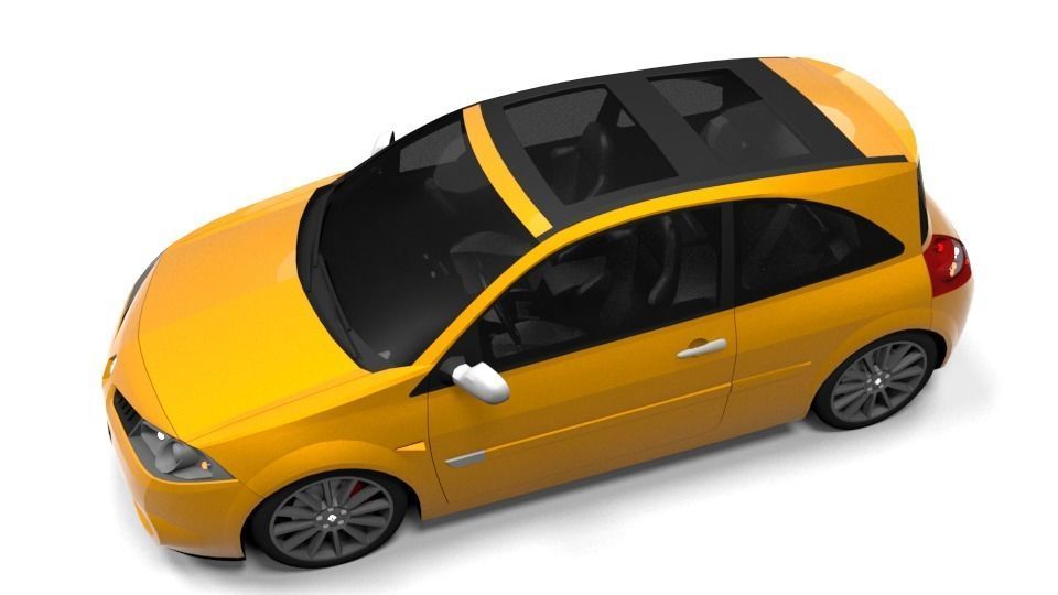 RENAULT MEGANE RS COUPE Low-poly 3D model_4