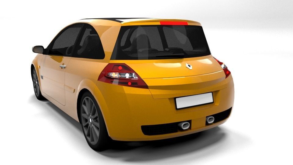 RENAULT MEGANE RS COUPE Low-poly 3D model_2