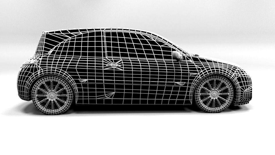 RENAULT MEGANE RS COUPE Low-poly 3D model_7