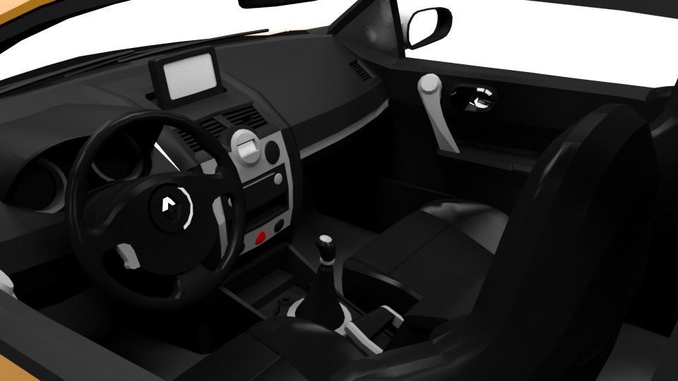 RENAULT MEGANE RS COUPE Low-poly 3D model_8