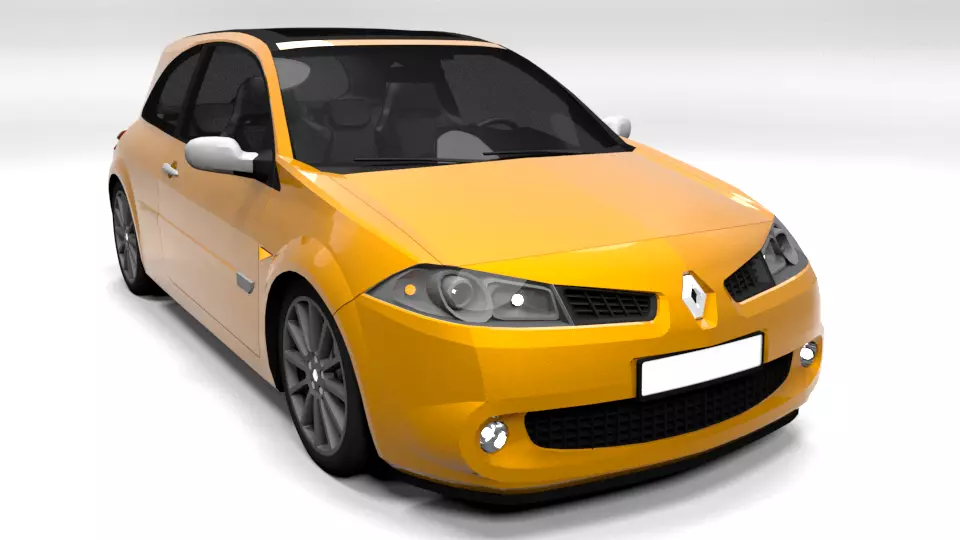 RENAULT MEGANE RS COUPE Low-poly 3D model_0