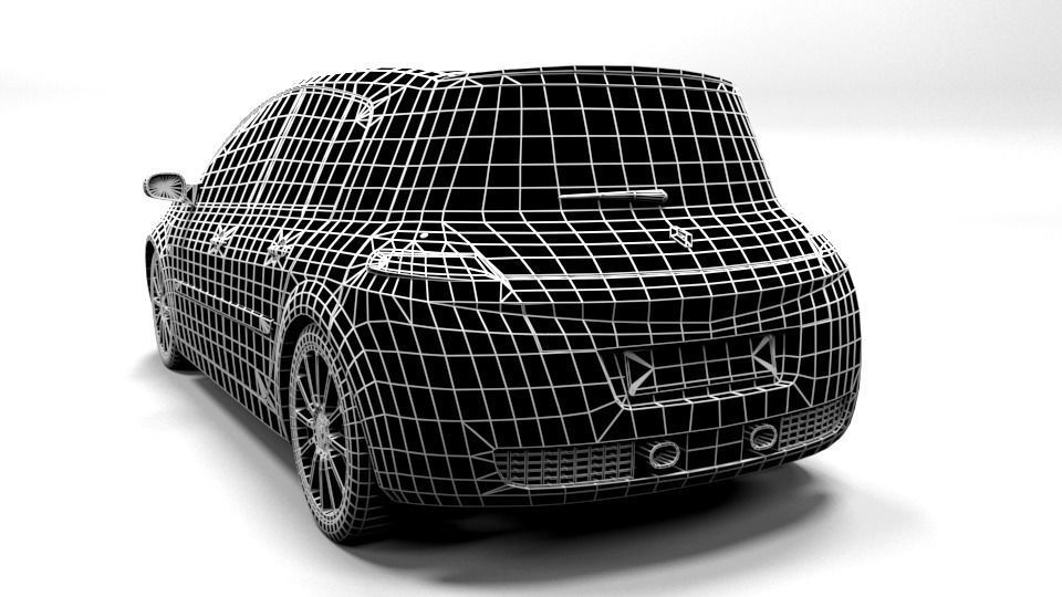 RENAULT MEGANE RS  Low-poly 3D model_3