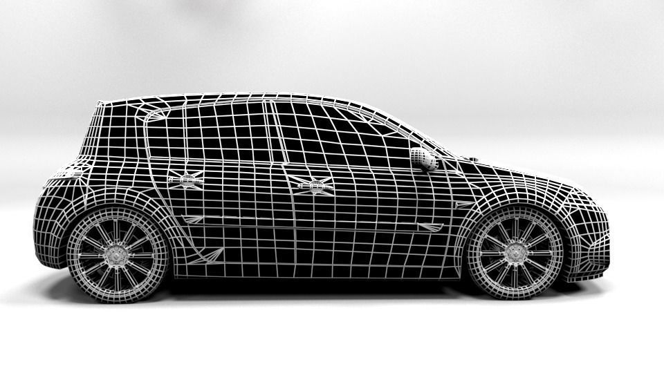 RENAULT MEGANE RS  Low-poly 3D model_5