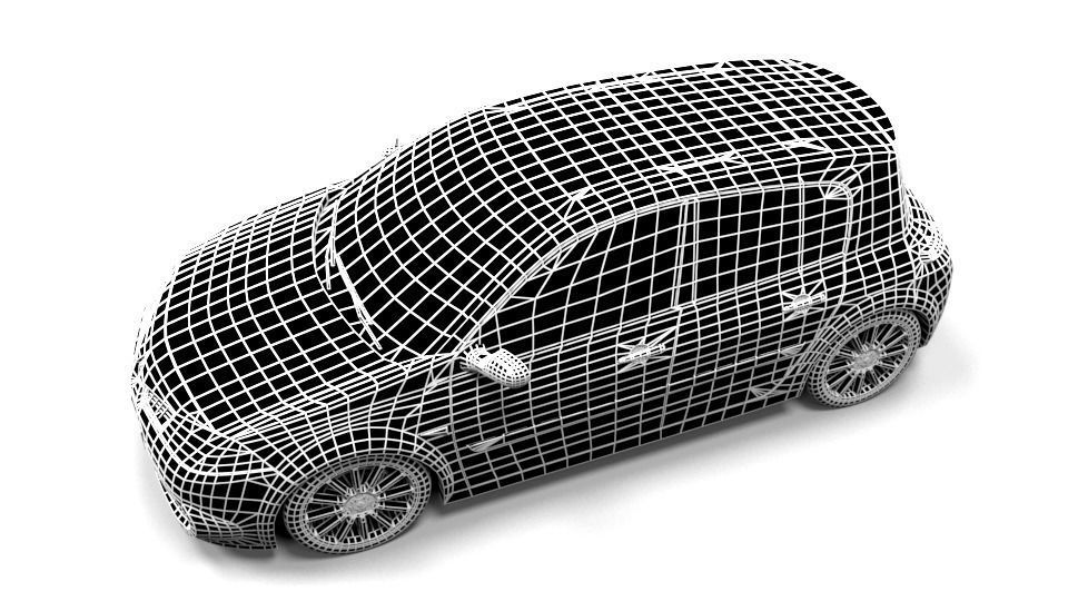 RENAULT MEGANE RS  Low-poly 3D model_7