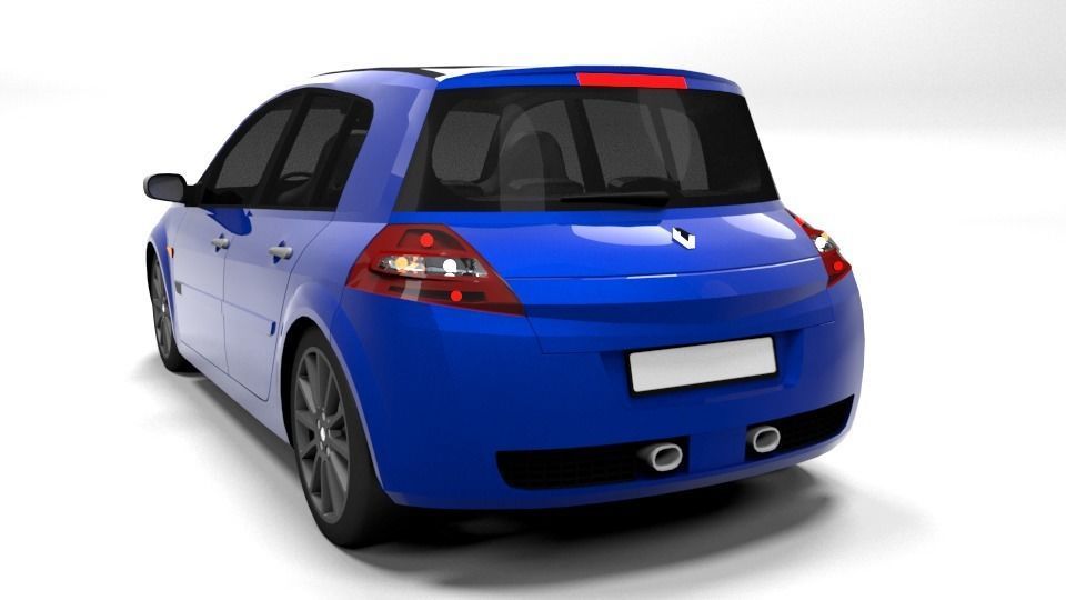 RENAULT MEGANE RS  Low-poly 3D model_2