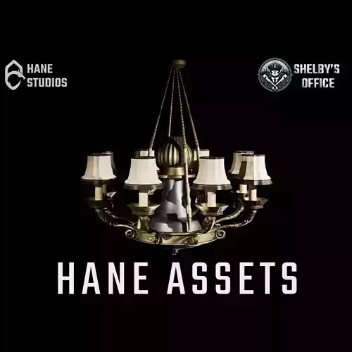 Vintage Chandelier - Classic Low-poly 3D model