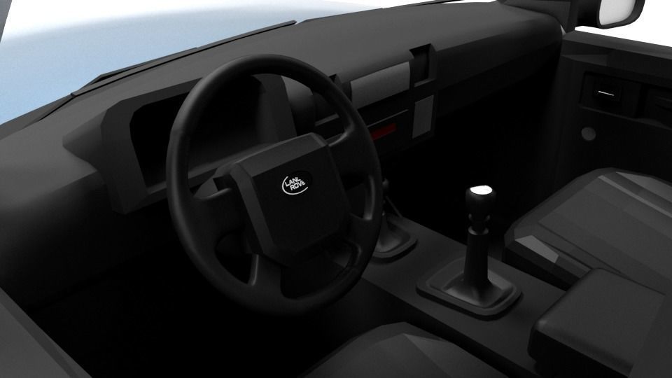 LAND ROVER DISCOVERY 2003 Low-poly 3D model_8