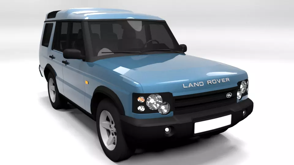 LAND ROVER DISCOVERY 2003 Low-poly 3D model_0