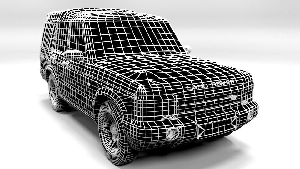 LAND ROVER DISCOVERY 2003 Low-poly 3D model_1