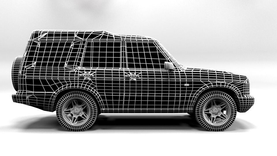 LAND ROVER DISCOVERY 2003 Low-poly 3D model_5