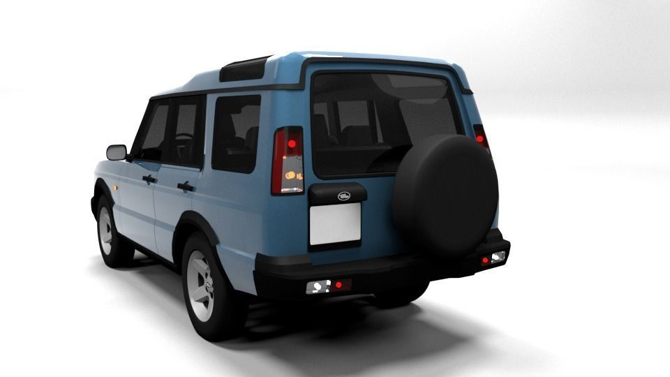 LAND ROVER DISCOVERY 2003 Low-poly 3D model_2