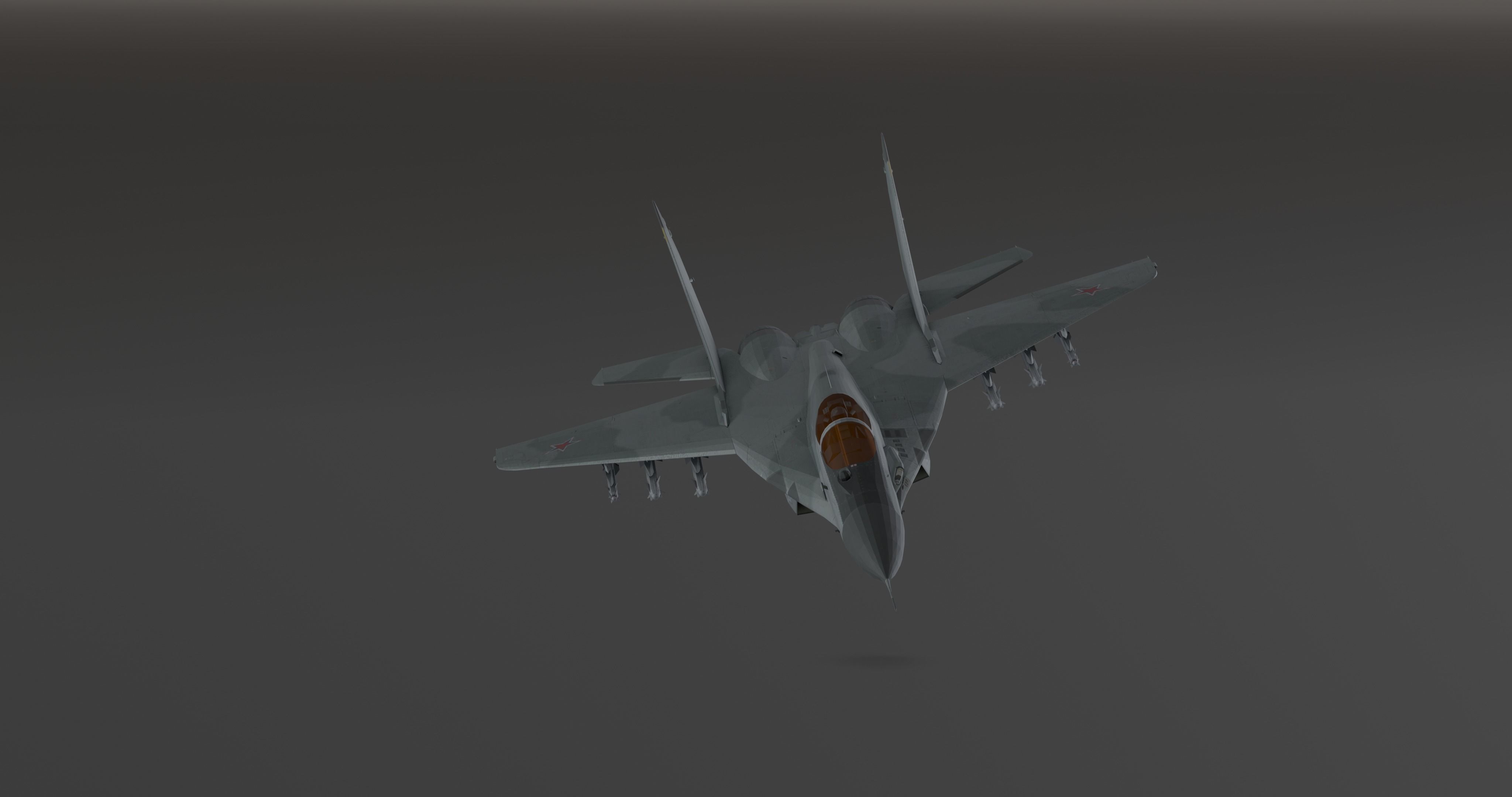 MIG 29 - Fighter Jet - Photorealistic Low-poly 3D model_3
