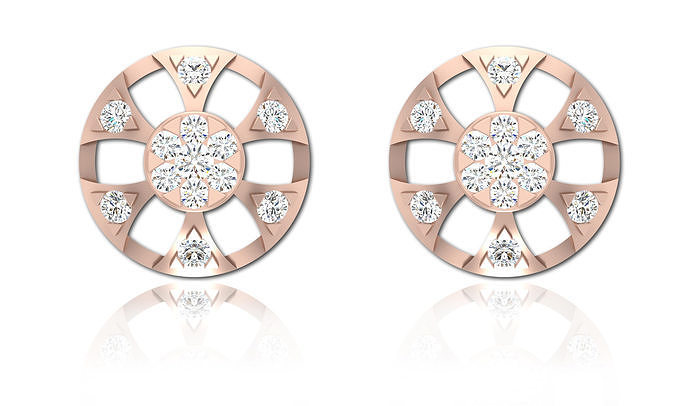Stud earring Jewelry Free 3D print model