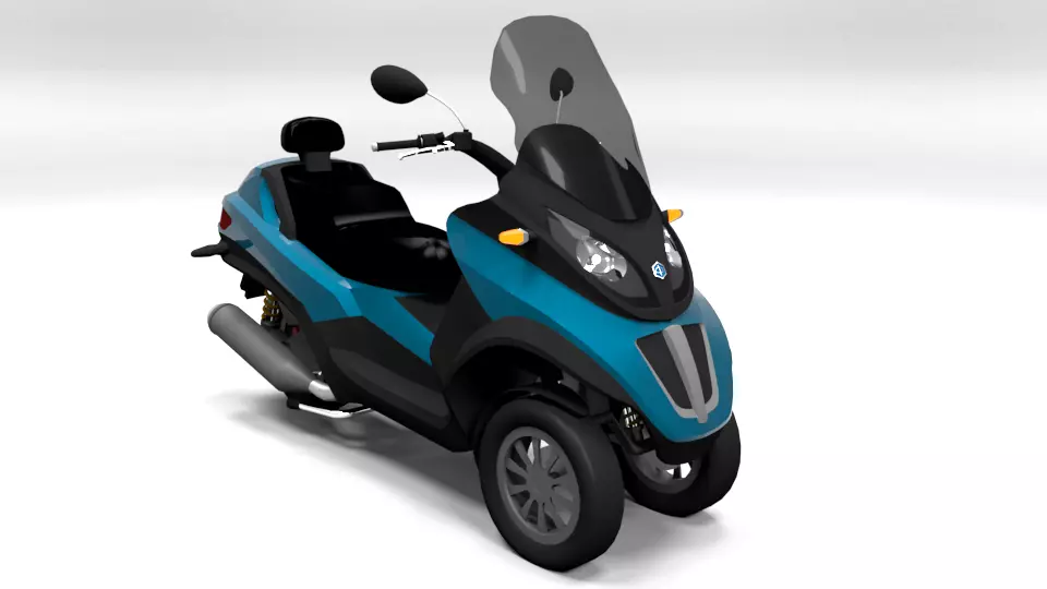 PIAGGIO MP3 LP500 Low-poly 3D model